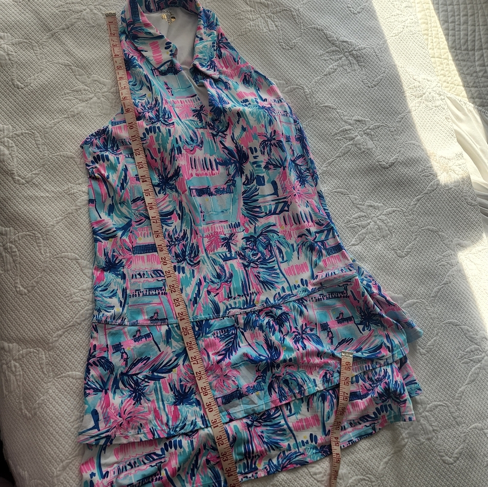 Lilly Pulitzer Vibrant Blue and Pink Mini Dress - Picture 8 of 12
